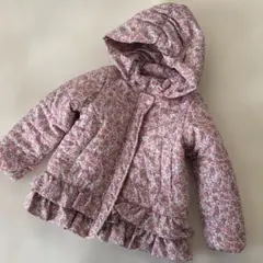 Cathy 花柄フリル付きダウンコート 120