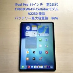 iPad Pro 11インチ　第2世代　Wi-Fi+Cellular 美品　#1
