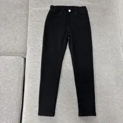 GU キッズ レギンスパンツ ブラック 120 ストレッチパンツ 女の子 男の子