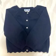 【美品】jacadi ネイビーカーディガン　24M