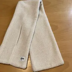 アイボリー フリース マフラー