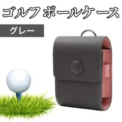 ゴルフボールポーチ　グレー　ティーホルダー　距離計　マグネット　レザー　軽量のサムネイル