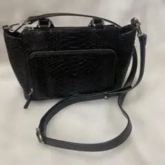 パイソン 黒 バッグ