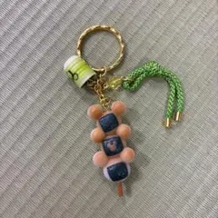 【未使用】ディズニー ミッキー みたらし団子 キーホルダー