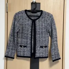 JILL MARIE ツイード調 ノーカラージャケット 美品