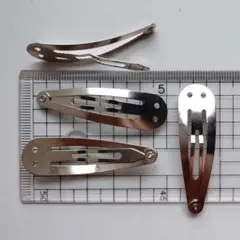 【ヘアクリップ・シルバーカラー3】アクセサリーパーツ基礎金具ハンドメイド