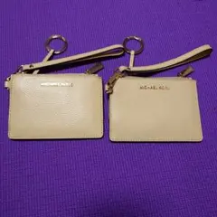 MICHAEL KORS パスケース ベージュ レザー2点おまとめ品