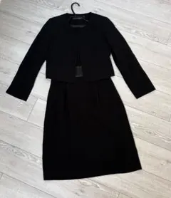 フランドルBrilliant stage　ブラックフォーマルスーツ　9号