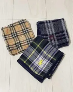 BURBERRY バーバリー ラルフローレン タオルハンカチ3枚 バラ売り可