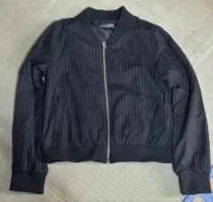 ストライプブルゾン