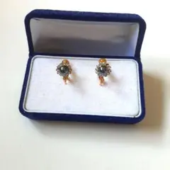 【美品】レディース★アクセサリー・オニキスイヤリング♪のサムネイル