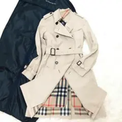 ✨️極美品×メガチェック✨️ バーバリーロンドン トレンチコート ベージュ
