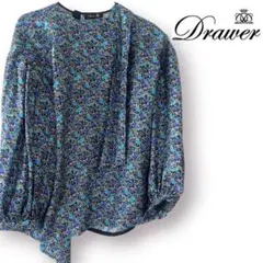 【美品】Drawer 花柄 フラワーシルク100%ブラウスのサムネイル