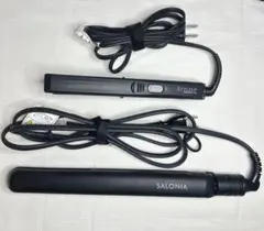 SALONIA ケース付き ストレートヘアアイロン セット売り