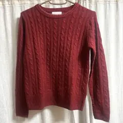 【匿名配送】イーハイフンワールドギャラリー ニット セーター ボルドー 長袖