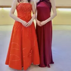 赤のロングドレス　演奏会用
