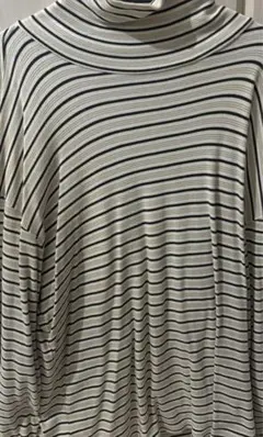 Eddie Bauer ストライプ タートルネック XLサイズ