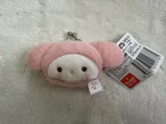 サンリオキャラクターズ　ミルキーボアフェイスがま口ポーチ（マイメロ）