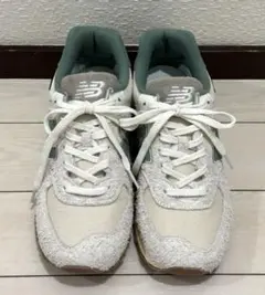 【美品】ニューバランス スニーカー 574 ベージュグリーン 26.5cm