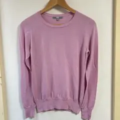 UNIQLO エクストラファインメリノクルーネックセーター 薄ピンク L