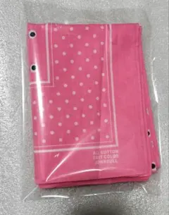 JOHNBULL コットン バンダナ　ピンク ドット　未使用
