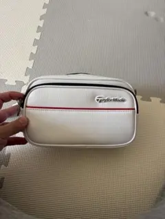 TF ホワイト ポーチ ゴールドジッパー - メルカリ