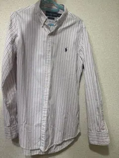 ポロ・ラルフ・ローレン 長袖ストライプシャツ　スリムフィット