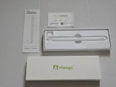 アップルペンシル2互換 Viangs スタイラスペン ホワイト 磁気吸着充電対応