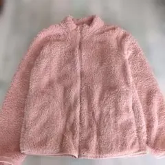 ピンク　フリースジャケット　Sサイズ