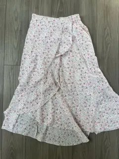 花柄 ロングフレアスカートのサムネイル