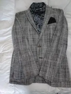 NICOLE ニコル　テーラードジャケット 48サイズ グレー系　美品　春秋物