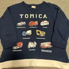 訳あり　プティマイン100cmトミカ長袖トップス