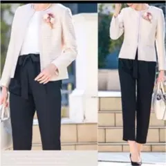 新品　洗えるスーツ4セット　大きいサイズ　15号ABR　コサージュ