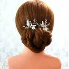 ヘッドドレス ヘアアクセサリー シルバー 結婚式