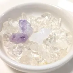 天然石 ヒマラヤ水晶 観賞用 ミニ浄化セット アメジスト 置物