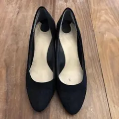 【最終値下げ】黒 スエード ポインテッドトゥ ハイヒール