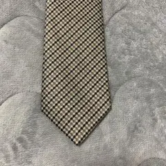 DAKS チェック柄 ベージュ系 ネクタイ