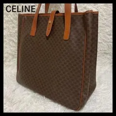 CELINE セリーヌ　大容量　A4可　トートバッグ　マカダム　PVC　レザー