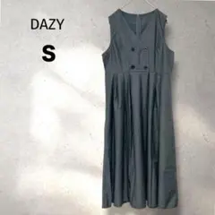 DAZY ジャンパースカート　ワンピース　ダークグレー　Ｓ