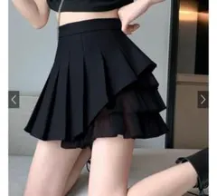 GRL インパン裏地付きチュールプリーツミニスカート[at2282]6