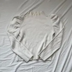 GRL グレイル パワショルハイネックリブニットトップス オフホワイト