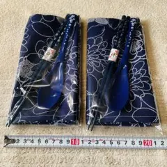 箸&レンゲ&敷布(ランチョンマット)2セット