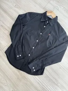 アーノルドパーマ　長袖　ボタンシャツ　黒　S