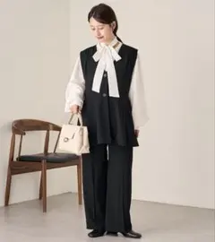 Kastane【セットアップ/セレモニー対応】Bタックスラックスパンツ新品未使用