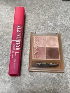 メイベリン ラッシュニスタ マスカラ セザンヌ アイシャドウ ピーチベージュ