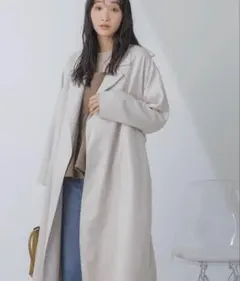 【新品】ナノユニバース 撥水＆花粉ガード加工 ワイド チェスターコート