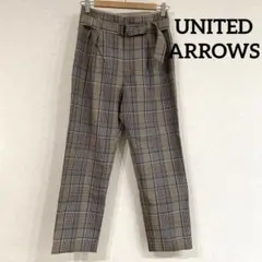 ユナイテッドアローズ テーパードパンツ チェック柄 Sサイズ