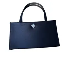 【値下】フェリシモ　ブラックフォーマルバッグ シンプル