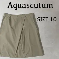 【美品】Aquascutum 膝丈スカート サイズ10 ベージュのサムネイル