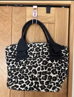 2way ショルダー付　レオパードバッグ